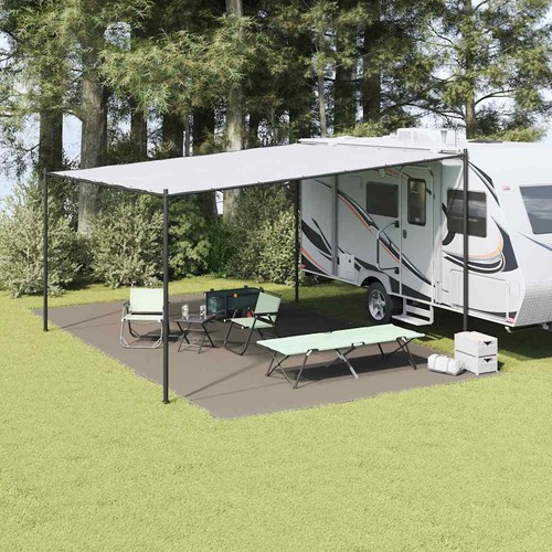 Tappeto tenda grigio chiaro