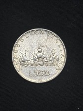 Moneta Argento 500 Lire