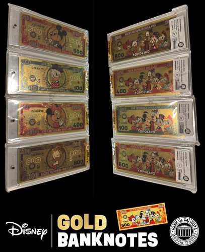 Gold banknotes gadget - gold,