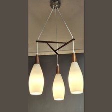 Vintage Triple Drop Teak Glass