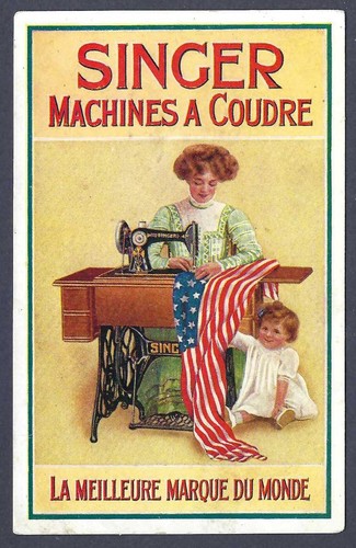 Sewing american flag old - -,