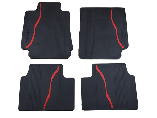 Set tappetini gomma nero