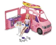 Bambola stile Barbie camper set di luci e suoni bambola, kayak e pagaia - Nuova con scatola -