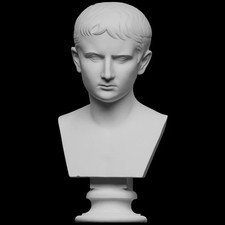Statua busto giovane Cesare