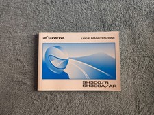 Libretto Uso e Manutenzione Istruzioni Italiano Honda SH300/R/SH300A/AR
