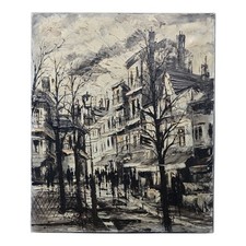 *HH* Quadro Dipinto Parigi Rodica Iliesco Rody Iliescu Painting Square Paris