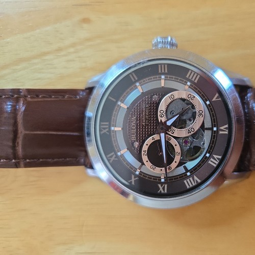 Bulova men brown 96a120 - men's,