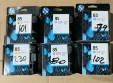 6x HP  CYANO,GIALLO, MAGENT85 69 ML C9427A  SIGILLATA CONFEZIONE ORIGINALE NUOVA