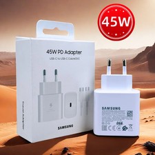 Caricatore Originale Samsung 45W Adattatore CERTIFIED UE a Ricarica Super Veloce