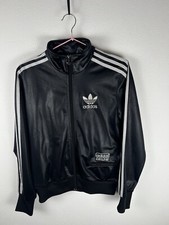 Felpa Top Tuta Rarissima Adidas Chile 62 Nero e Argento Taglia M Donna Sport