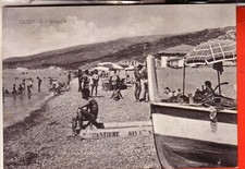 CARTOLINA  CETRARO  OPACA  VIAGGIATA 1962 SPIAGGIA ANIMATA P PIANO