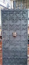 Cancello,porta, in ferro pieno forgiato e battuto a mano completamente rivettata