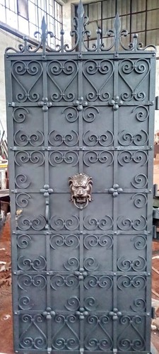 Cancello porta ferro pieno - ferro,