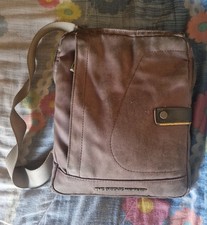 tracolla THE BRIDGE uomo marrone piattina piattona MARSUPIO piattona porta tab