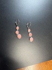 Orecchini pendenti opale rosa