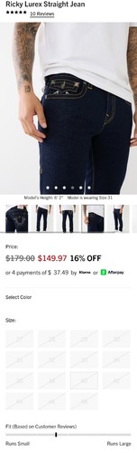 Jeans dritto uomo - , true