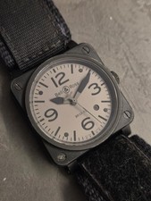 BELL & ROSS BR03-92-S AVIATION MILITARY  AUTOMATIC SWISS 41MM NO CHRONO 7750