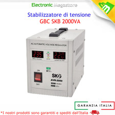 STABILIZZATORE DI TENSIONE E CORRENTE 2000VA 1600W CON DISPLAY DIGITALE GBC