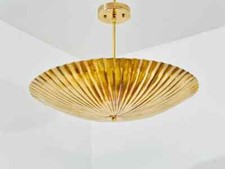 Lampadario ottone metà - lampadario,