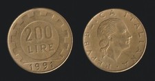200 LIRE 1991 LAVORO - ITALIA