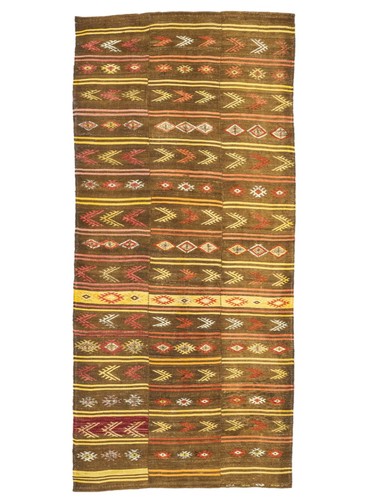 Large turkish tribal kilim rug - turkish,