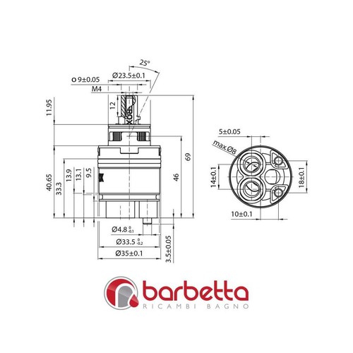Cartuccia ceramica kerox - cartuccia,