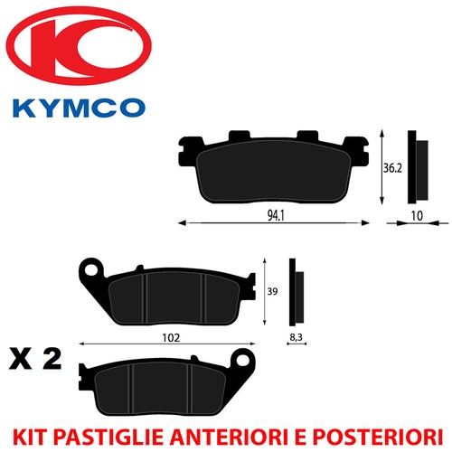 Kit pastiglie freno anteriori - kit,