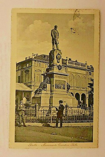 Cartolina biella monumento - biella,