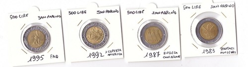Monete san marino 500 - monete,