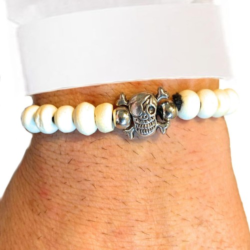 Bracciale uomo con teschi - bracciale, da