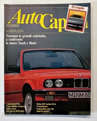 Autocapital luglio 1986 - 1986, n°7