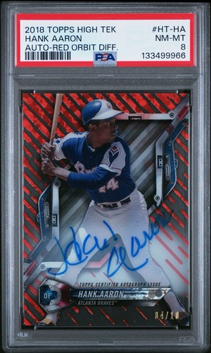 Hank aaron 2018 topps high - 2018, tek