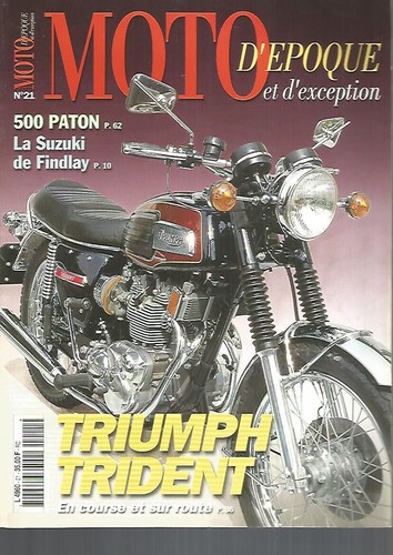 Moto epoque 21 triumph - d'epoque,