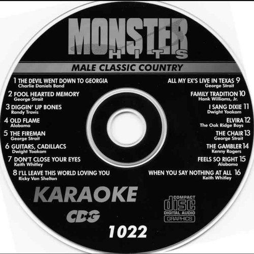 Male classic country karaoke - country,