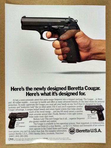 Pubblicità beretta cougar - pubblicità,