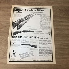 GUNS16 MAGAZINE ADVERT 12X9 THE ANSCHUTZ 335 AIR RIFLE