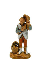 Pastore Uomo con Cappello Landi Moranduzzo CM 3,5 - Pastori Presepe