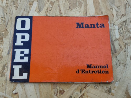 Manuel entretien opel - manuel, d'entretien