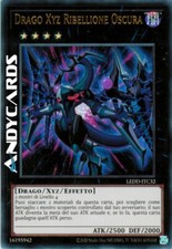 DRAGO XYZ RIBELLIONE OSCURA (Dark Rebellion Xyz Dragon) Ultra R LEDD ITC32 • Unl