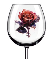 12x Adesivo Vintage Rosso