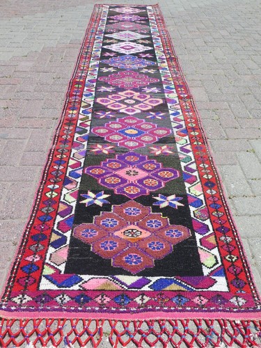 Antico tappeto turco runner