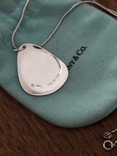 Petalo Tiffany Elsa Peretti, 16 pollici Collana + ciondolo 3,5 cm in argento sterling 925