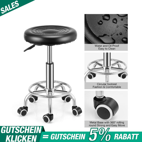 Sgabello girevole ruote - girevole,