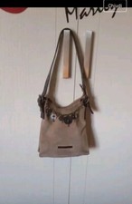 Borsa tracolla COCCINELLE pelle e camoscio perline moda fashion