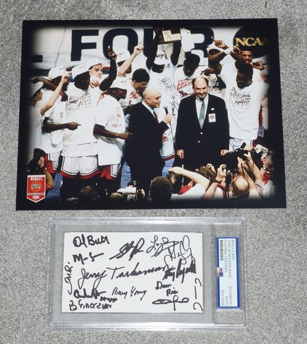 1990 unlv team signed - 1990,