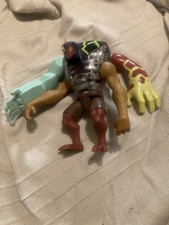 Ben 10 Figure Kevin 11 DNA Alien Heroes Deluxe Pumping 8" Raro Danneggiato Rotto