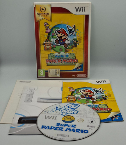 Super paper mario nintendo wii - paper,
