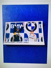 AYRTON SENNA ROOKIE STICKER RARA ED. BLU/EDIS 1986 #50