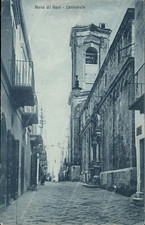 am832 cartolina mola di bari cattedrale 1929 puglia