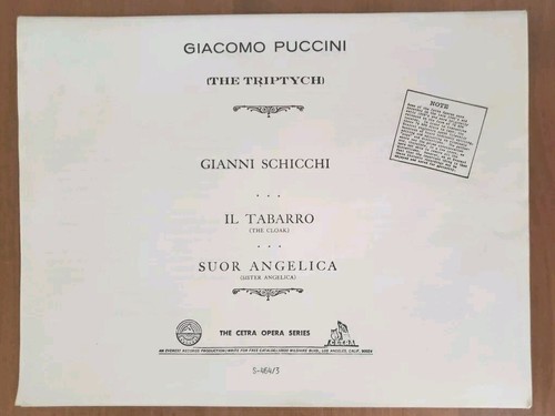 Giacomo puccini trittico - puccini, il